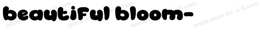 beautiful bloom字体转换
